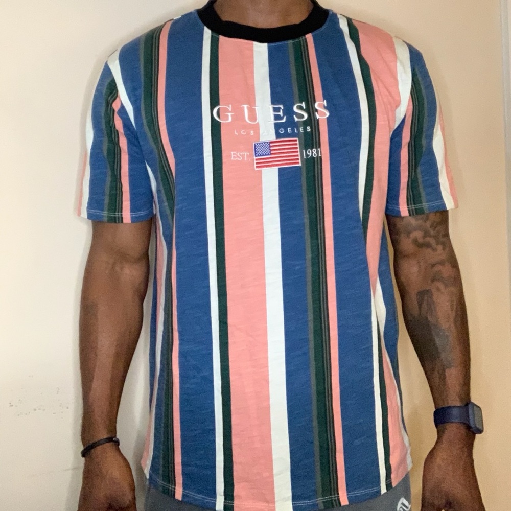 Men’s Guess original stripe shirt